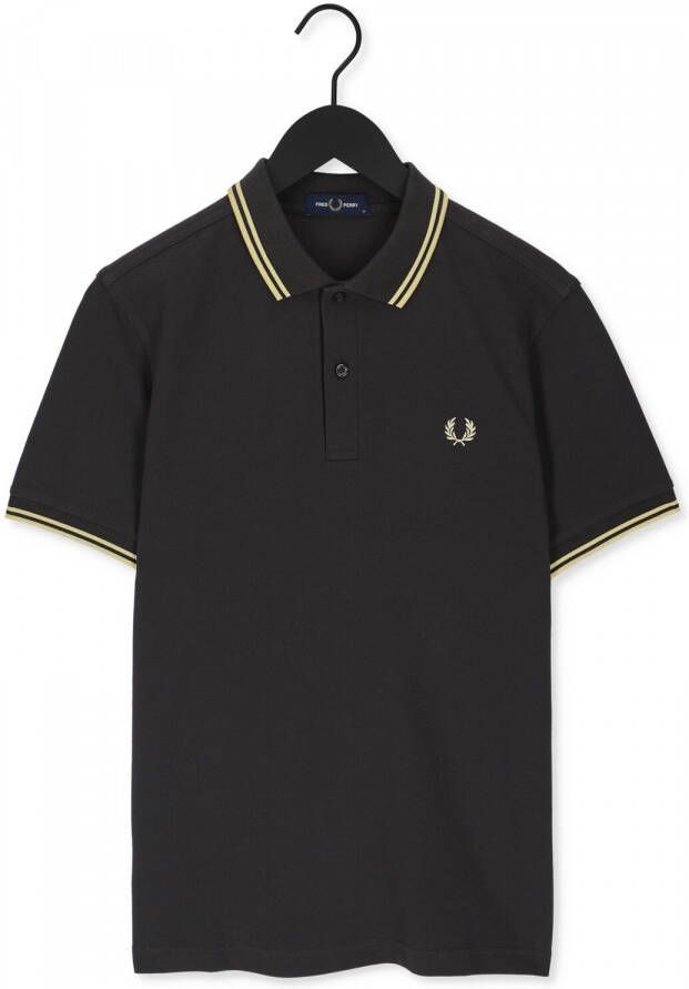 Fred Perry Grijze Polo Twin Tipped Shirt