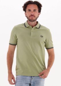 Fred Perry Groene Polo Twin Tipped Shirt