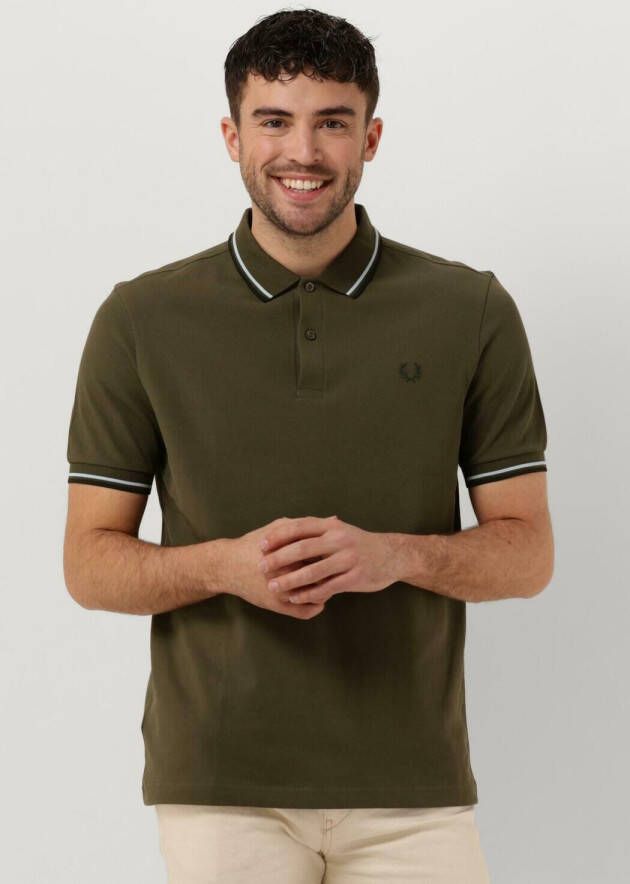 FRED PERRY Heren Polo's & T-shirts Twin Tipped Shirt Groen