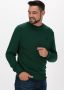 Fred Perry Katoenen Crewneck Sweatshirt met Krullende Reverse Green Heren - Thumbnail 1