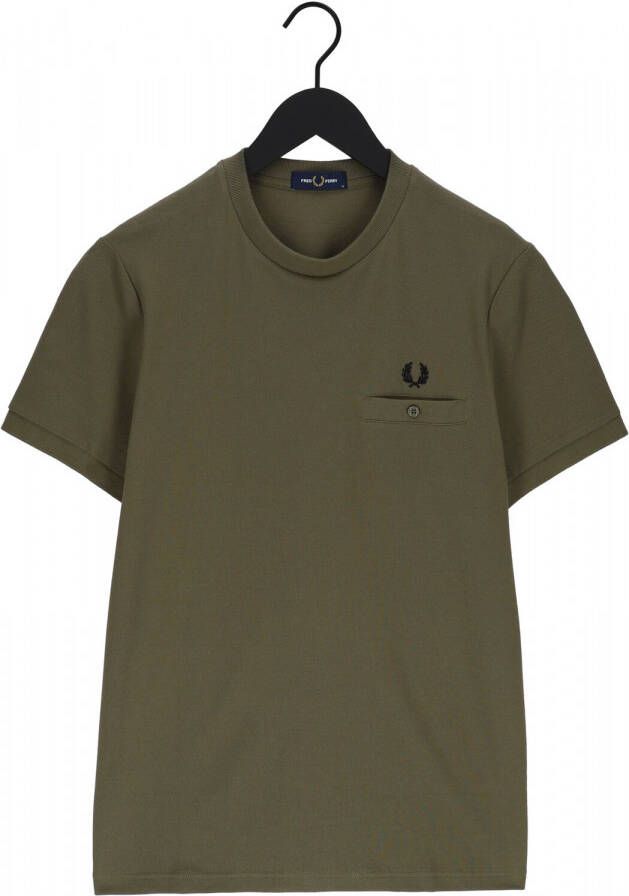 Fred Perry Moderne Fit Groen T-Shirt M8531 Groen Heren