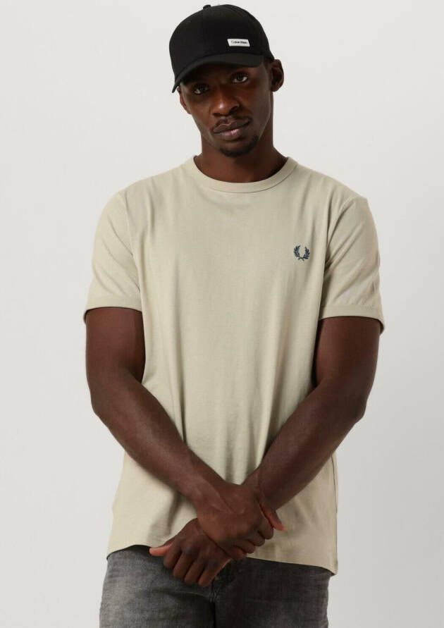 FRED PERRY Heren Polo's & T-shirts Ringer T-shirt Groen