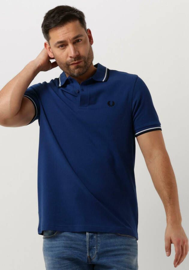 FRED PERRY Heren Polo's & T-shirts Twin Tipped Shirt Kobalt