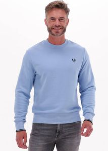 Fred Perry Lichtblauwe Sweater Crew Neck Sweatshirt