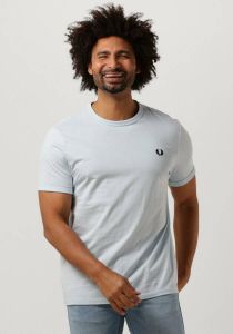 Fred Perry Lichtblauwe T-shirt Ringer T-shirt