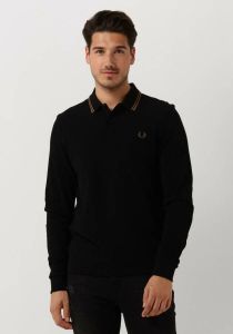 Fred Perry regular fit polo met contrastbies black shadston