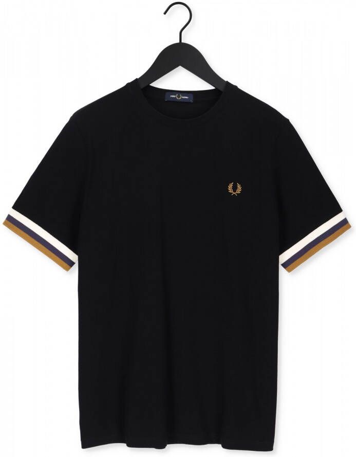 Fred Perry T shirt Korte Mouw STRIPED CUFF PIQUE T SHIRT