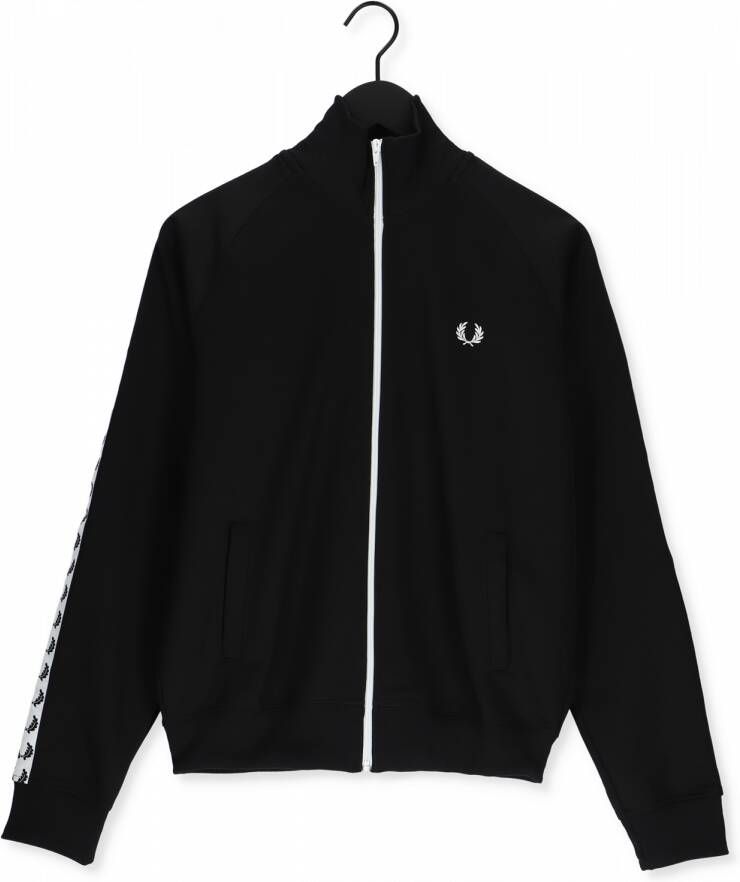 Fred Perry Heren Sweatshirt met Contrast Logo Black Heren