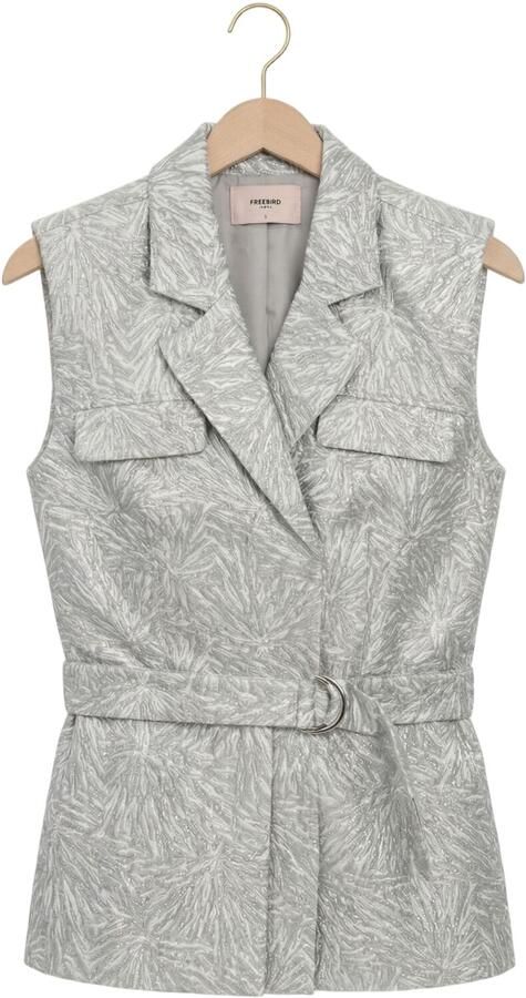 FREEBIRD Dames Blazers Wv-jaquard-mini-26-1 Zilver - Foto 4