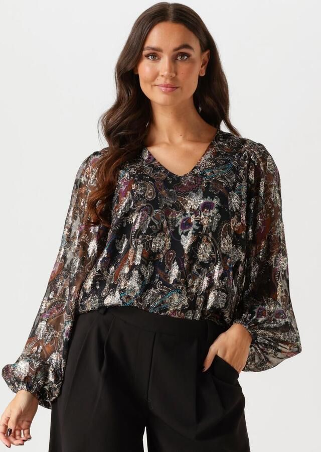 Freebird Paisley Blouse met Lurex Details Multicolor Dames - Foto 4