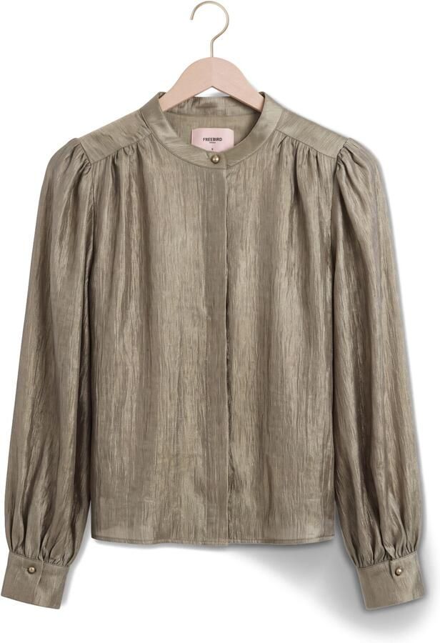 FREEBIRD Dames Blouses Bomber Brons - Foto 4