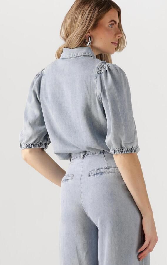 FREEBIRD Dames Blouses Britte Ss Lichtblauw - Foto 3