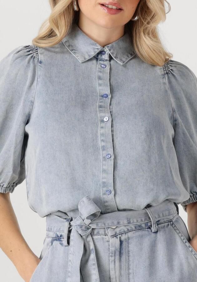 FREEBIRD Dames Blouses Britte Ss Lichtblauw - Foto 2