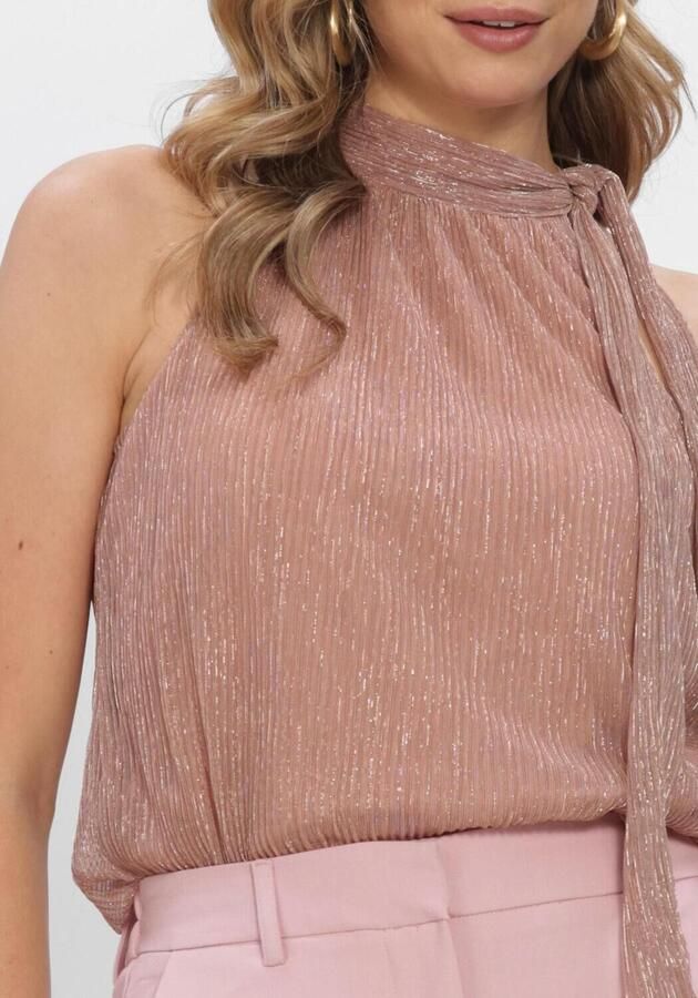 FREEBIRD Dames Blouses F-jer-plisse-lurex-26-2 Roze - Foto 3