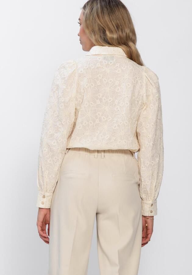 FREEBIRD Dames Blouses Wv-flower-tape-sequins-26-1 Ecru - Foto 4