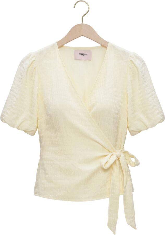 FREEBIRD Dames Blouses Wv-lyo-lurex-26-1 Creme - Foto 2
