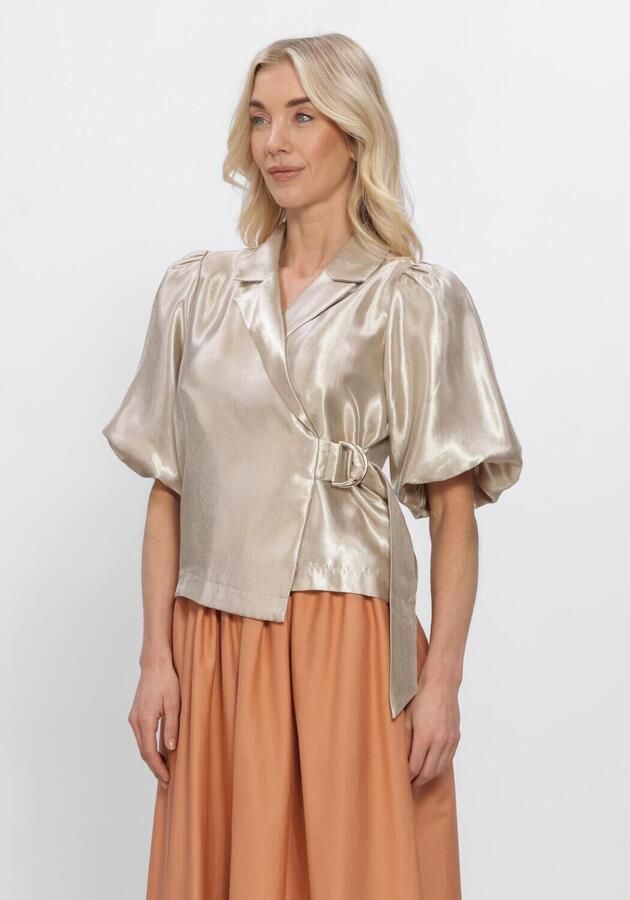 FREEBIRD Dames Blouses Wv-shiny-twill-vis-26-1 Goud