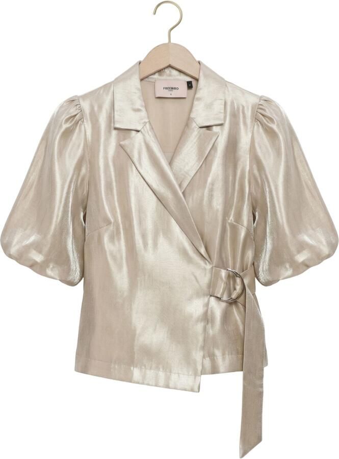 FREEBIRD Dames Blouses Wv-shiny-twill-vis-26-1 Goud - Foto 2