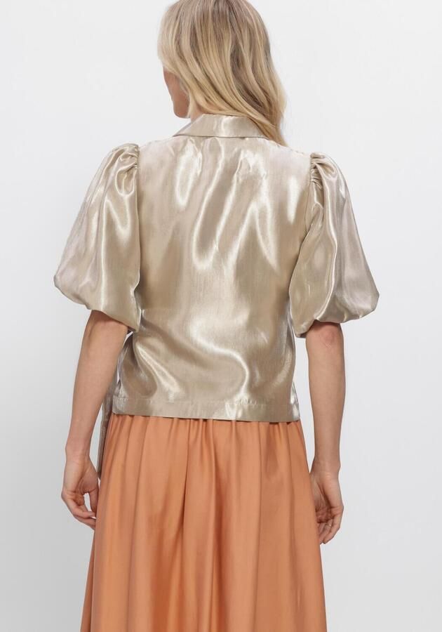 FREEBIRD Dames Blouses Wv-shiny-twill-vis-26-1 Goud - Foto 4