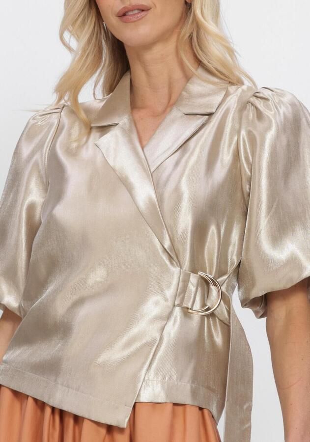 FREEBIRD Dames Blouses Wv-shiny-twill-vis-26-1 Goud - Foto 3
