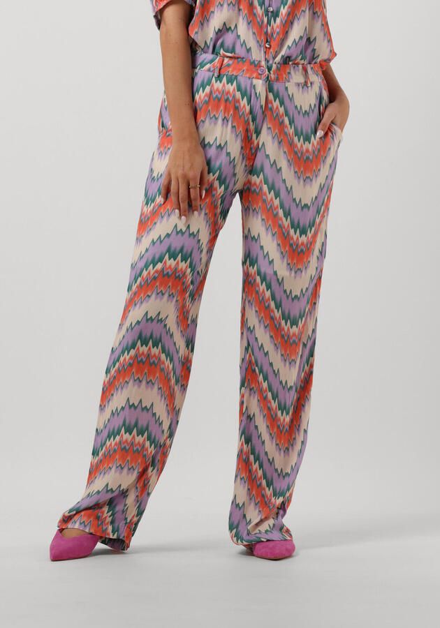 FREEBIRD Dames Broeken Wv-aop-crinkle-vis-23-1.1 Paars - Foto 3