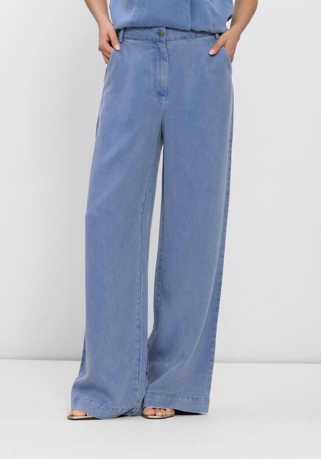 FREEBIRD Dames Jeans Dnm-tencell-26-1 Lichtblauw