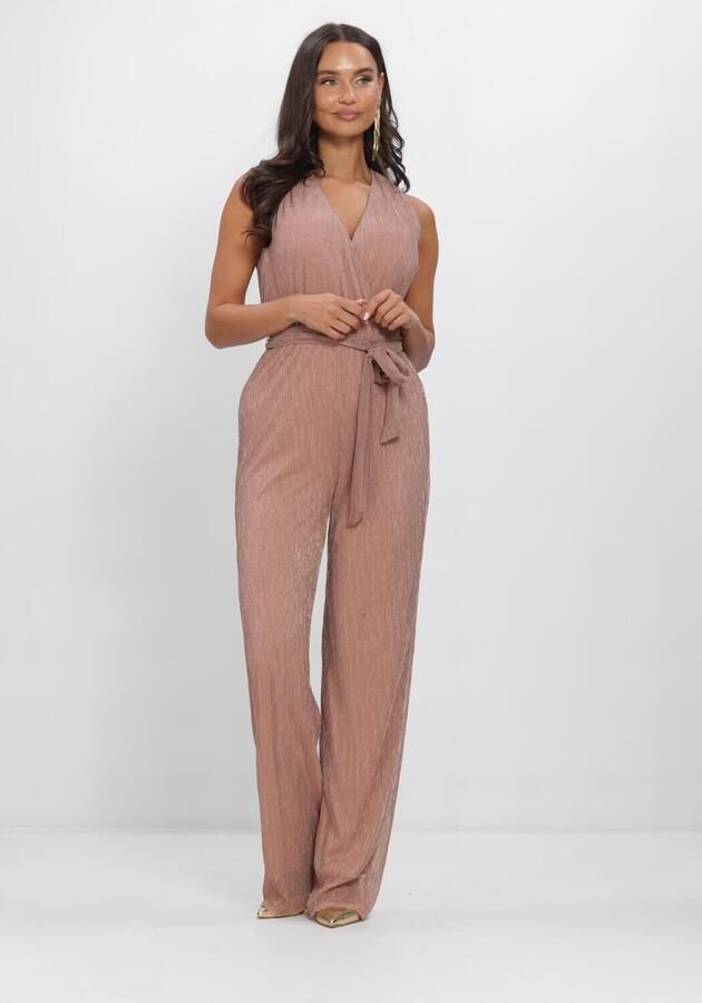 FREEBIRD Dames Jumpsuits F-jer-plisse-lurex-26-2 Zand