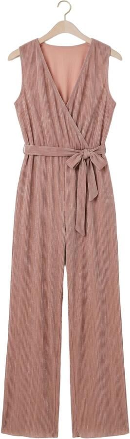 FREEBIRD Dames Jumpsuits F-jer-plisse-lurex-26-2 Zand - Foto 4