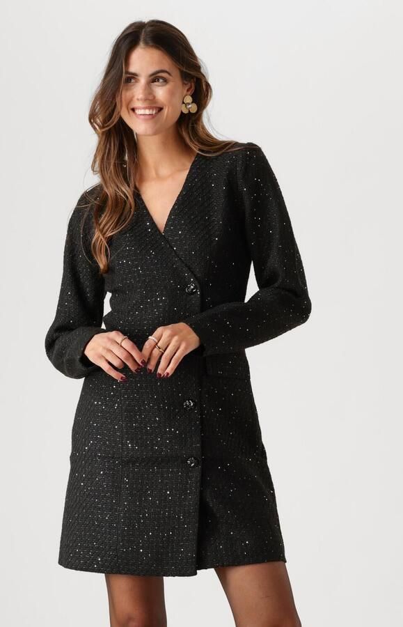 Freebird Elegante Blazerjurk met Decoratieve Knopen Black Dames - Foto 4