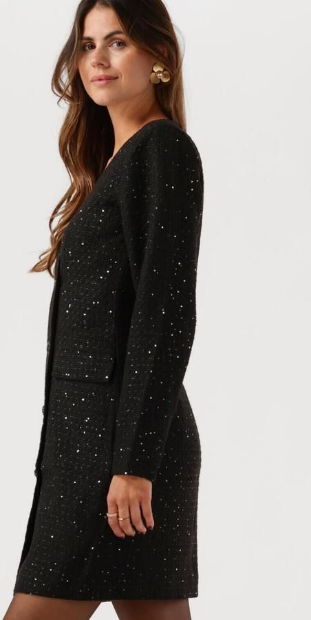 Freebird Elegante Blazerjurk met Decoratieve Knopen Black Dames - Foto 3