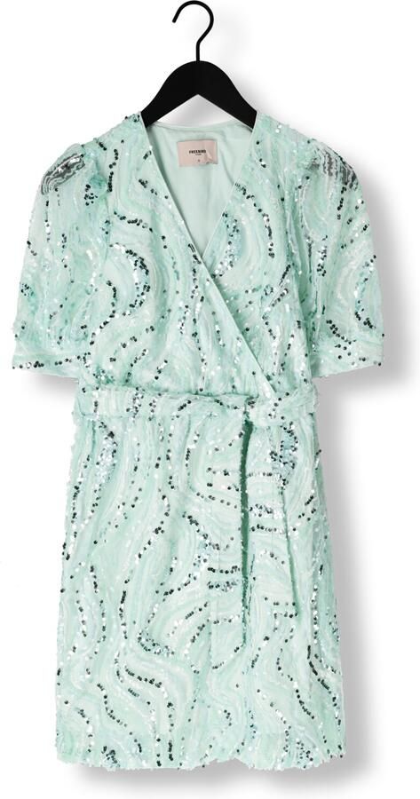 Freebird jurk met pailletten mintgroen - Foto 3