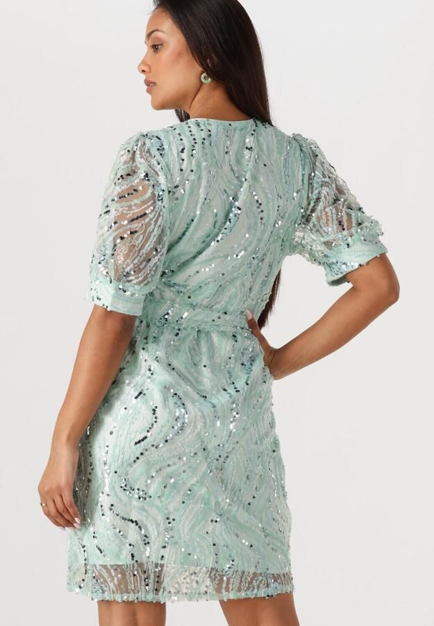 Freebird jurk met pailletten mintgroen - Foto 2