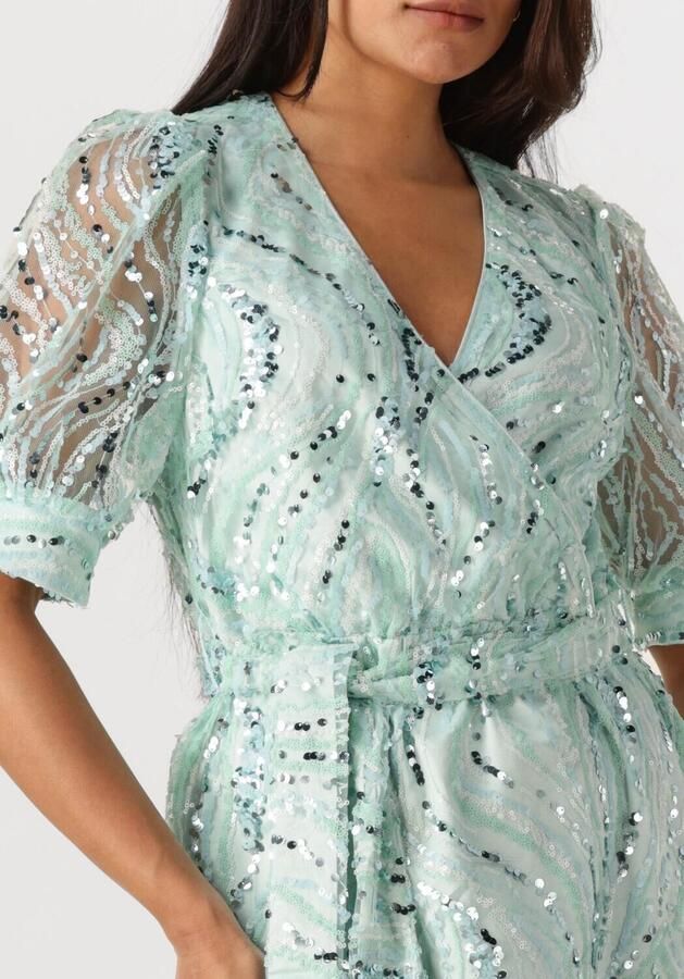 Freebird jurk met pailletten mintgroen