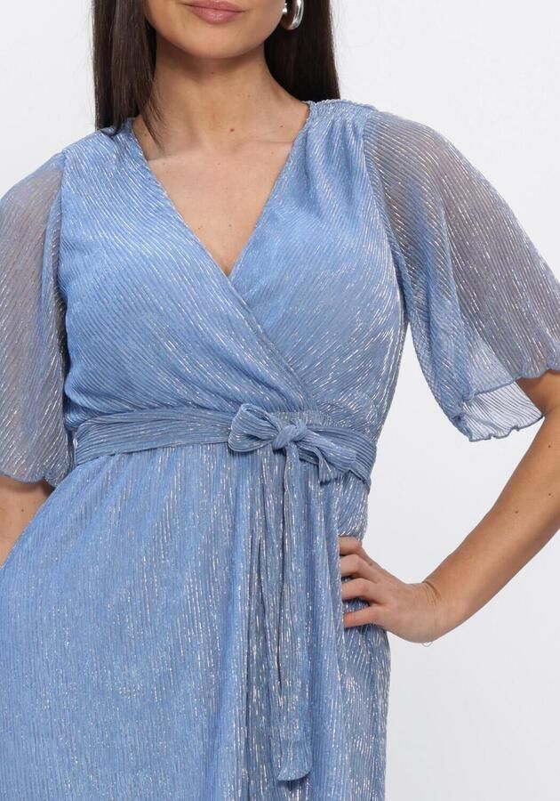FREEBIRD Dames Jurken F-jer-plisse-lurex-26-1 Lichtblauw - Foto 3