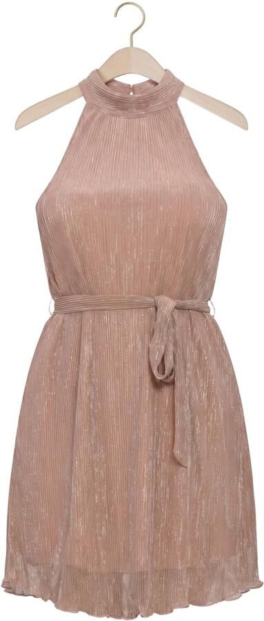 FREEBIRD Dames Jurken F-jer-plisse-lurex-26-2 Beige - Foto 4