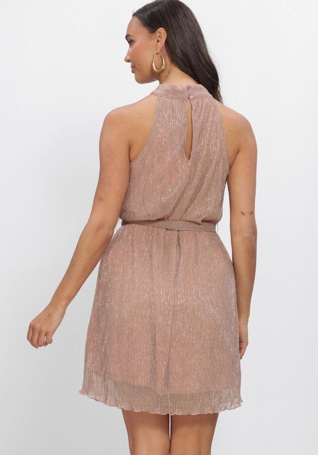 FREEBIRD Dames Jurken F-jer-plisse-lurex-26-2 Beige - Foto 2