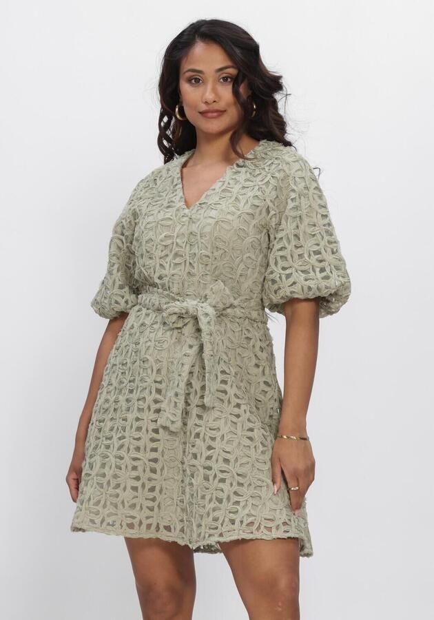 FREEBIRD Dames Jurken Wv-3d-flower-26-2 Groen