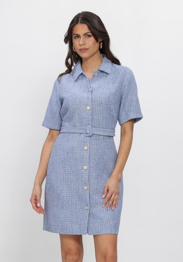 FREEBIRD Dames Jurken Wv-boucle-thin-26-1 Lichtblauw