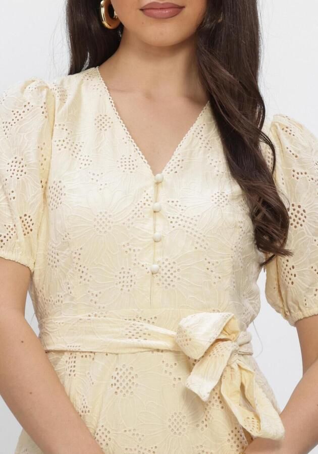 FREEBIRD Dames Jurken Wv-flower-embro-26-1 Creme - Foto 3