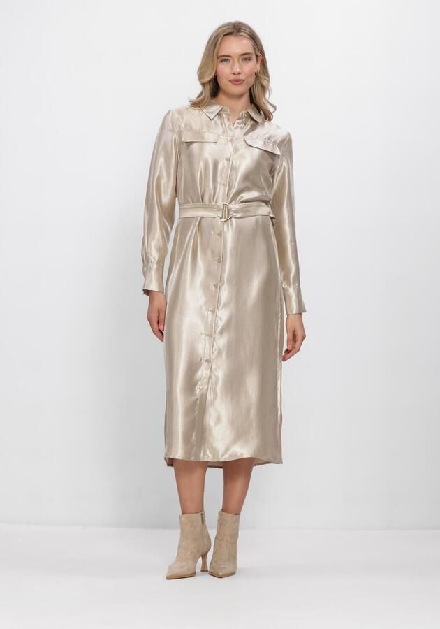 FREEBIRD Dames Jurken Wv-shiny-twill-vis-26-1 Goud