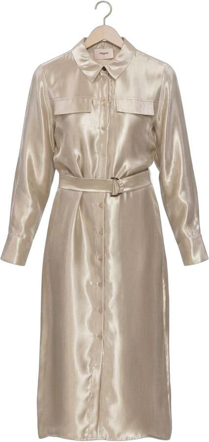 FREEBIRD Dames Jurken Wv-shiny-twill-vis-26-1 Goud - Foto 4
