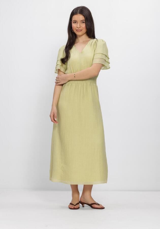FREEBIRD Dames Jurken Wv-structure-voile-26-1 Lime