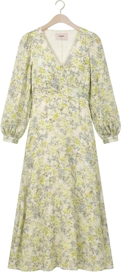 FREEBIRD Dames Jurken Wv-vis-poly-flower-26-1 Creme - Foto 4