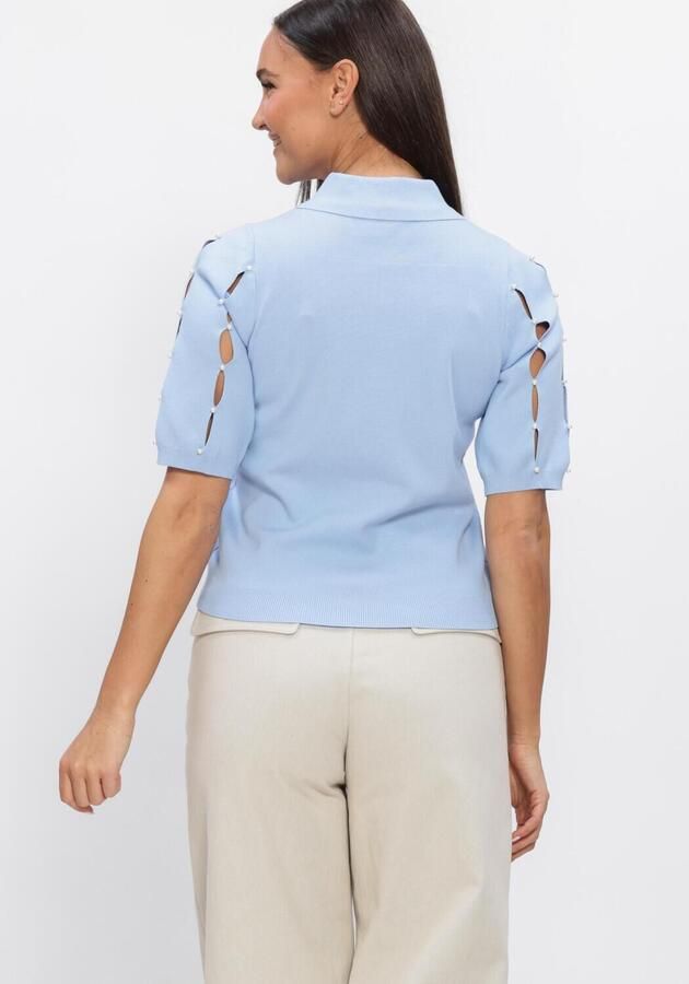 FREEBIRD Dames Tops & T-shirts Kn-vis-soft-26-1 Lichtblauw - Foto 3