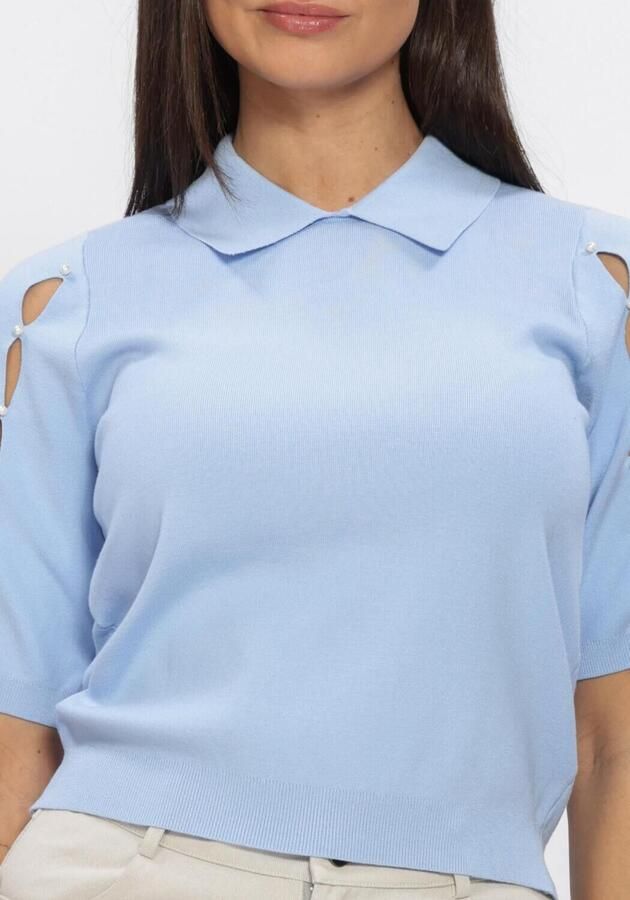 FREEBIRD Dames Tops & T-shirts Kn-vis-soft-26-1 Lichtblauw - Foto 4
