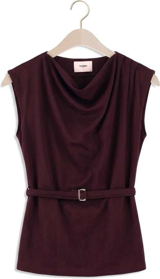 FREEBIRD Dames Tops & T-shirts Tansy Bordeaux - Foto 4