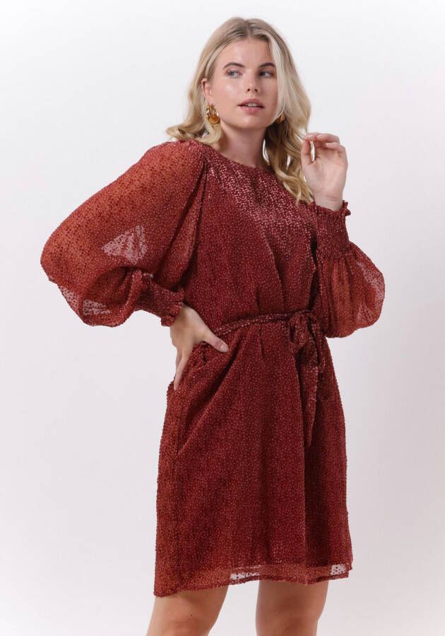 Freebird blousejurk Xeni met all over print rood