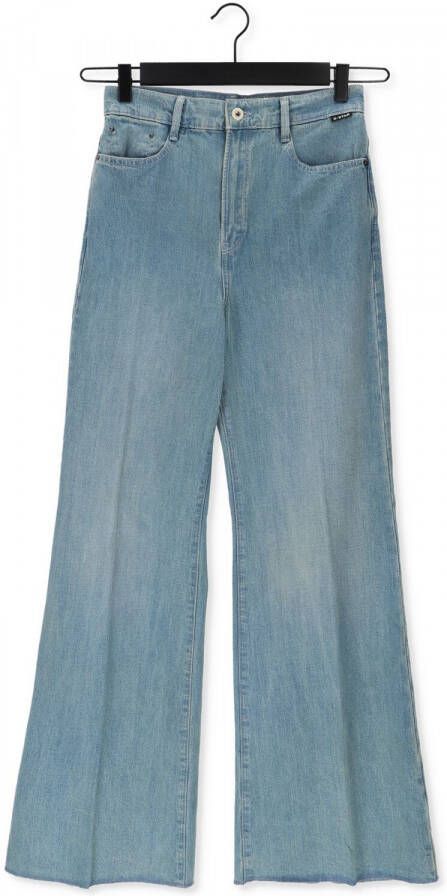 G-Star G Star RAW Deck Ultra High Wide Leg high waist flared jeans vintage hawaiian ocean