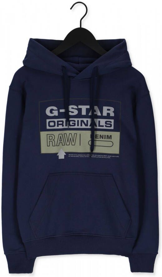 G-Star Donkerblauwe G Star Raw Sweater Originals Hdd Sw
