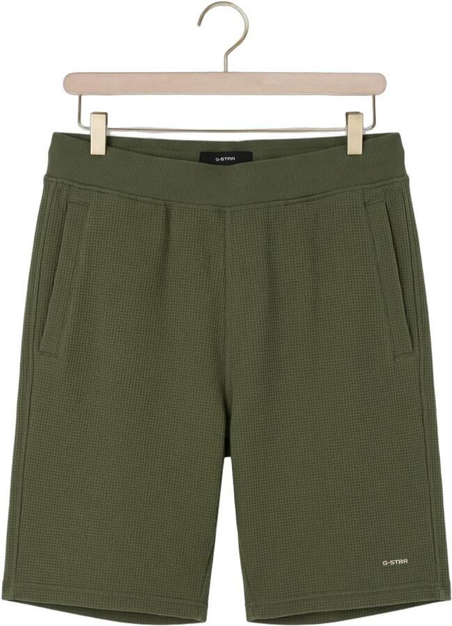 G-STAR RAW Heren Broeken Structured Jersey Short Olijf - Foto 2